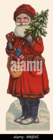 Santa con custodia Foto Stock