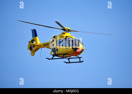 L'ADAC Salvataggio in elicottero a Amburgo, Germania, ADAC-Rettungshubschrauber ad Amburgo, Deutschland Foto Stock