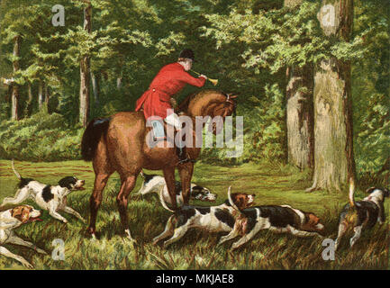 Huntsman and Hounds Foto Stock