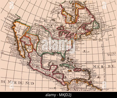 Politica Nord America 1739 Foto Stock