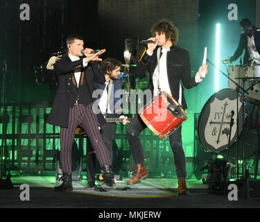 MIRAMAR FL - maggio 06: Joel Smallbone, Luca Smallbone di per King & Country esegue al Miramar Parco Regionale anfiteatro maggio su 6, 2018 in Miramar, Florida Persone: Joel Smallbone, Luca Smallbone Foto Stock