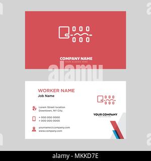 Robot business card modello di progettazione, visita per la vostra azienda, moderna identità orizzontale vettore scheda Illustrazione Vettoriale