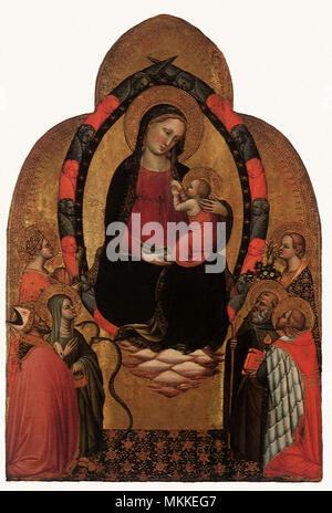 La Vergine con il Bambino e i Santi Foto Stock