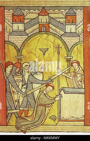 San Tommaso Becket martire 1170 Foto Stock