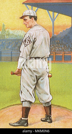 Il giocatore in possesso di un BAT Foto Stock