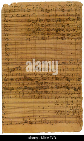 Cantata 112 manoscritto Foto Stock