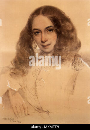 Elizabeth Barrett Browning Foto Stock