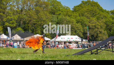 Netley Marsh, Hampshire, Regno Unito. Il 6 maggio 2018. Il primo giorno, dei due giorni di manifestazione, Hampshire Game & Country Fair attrae folle su una calda giornata di sole. Foto Stock