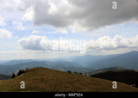 Natura, montagne e foreste in Bucovina, Romania Foto Stock
