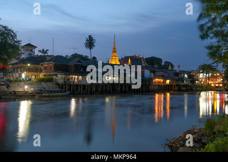 Chanthaboon waterfront città vecchia Thailandia Foto Stock