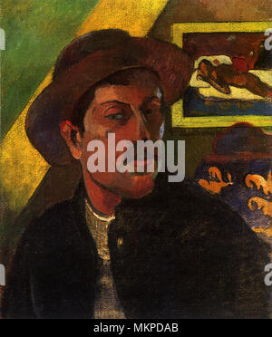 Self-portrait of Gauguin Foto Stock