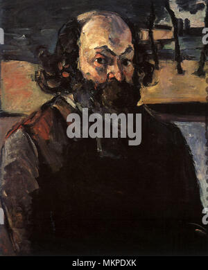 Autoritratto di Paul Cézanne Foto Stock