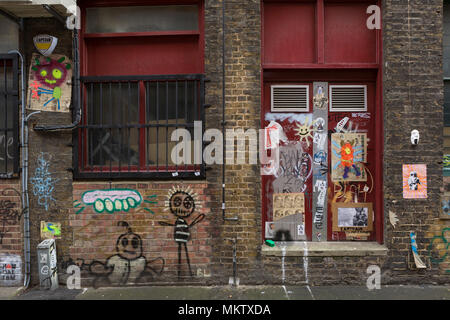 Street Art, Blackall Street, London EC2, Gran Bretagna. Foto Stock