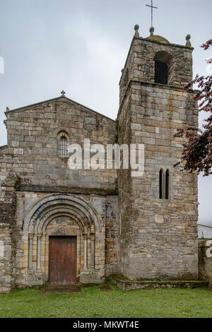 Più antica cattedrale conservati in Spagna e il primo che è stato costruito in Europa meridionale. San Martiño de Mondoñedo, Ria de Foz, Galizia, sesto secolo, tra Foto Stock