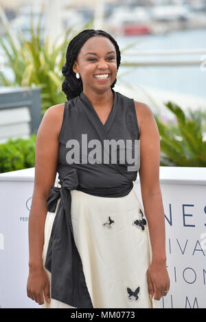 Cannes, Francia. Maggio 09, 2018: Wanuri Kahiu al photocall per 'Rafiki' alla settantunesima edizione del Festival de Cannes Immagine: Sarah Stewart Credito: Sarah Stewart/Alamy Live News Foto Stock