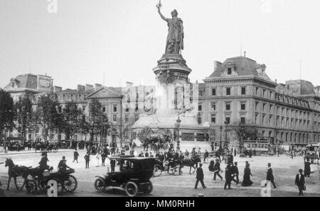 Statua della repubblica. Parigi. 1915 Foto Stock