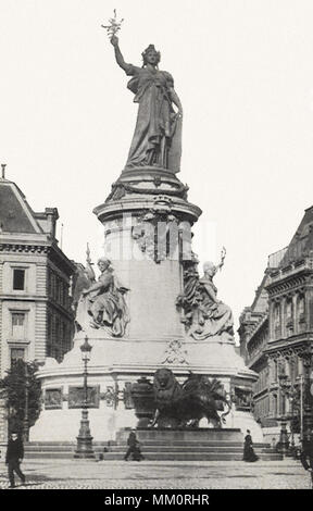 Statua della repubblica. Parigi. 1915 Foto Stock