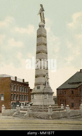 Soldati e marinai' monumento. New London. 1910 Foto Stock