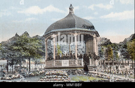 Band Stand in Savin Rock Park. New Haven. 1916 Foto Stock