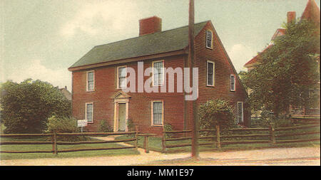 Luogo di nascita di John Adams. Quincy. 1905 Foto Stock