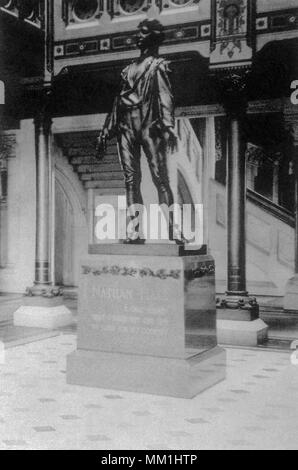 Statua di Nathan Hale. Hartford. 1852 Foto Stock
