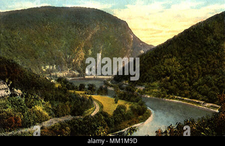 Fiume Delaware. Delaware Water Gap. !Monroe . 1925 Foto Stock