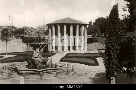 Tempio di Vesta. Roma. 1930 Foto Stock