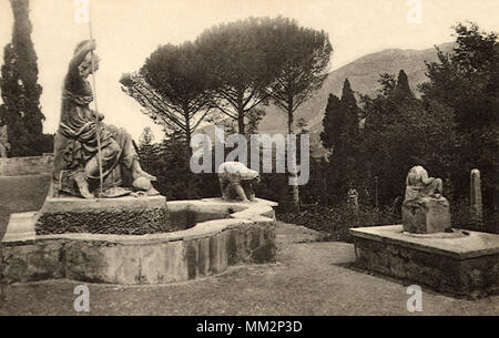 Rometta a Este Villa. Tivoli. 1910 Foto Stock