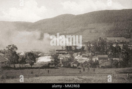 Fornace di calce e il Laghetto Verde. Canaan. 1910 Foto Stock