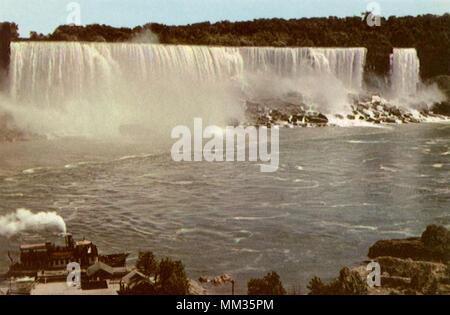 Vista delle Cascate del Niagara. 1960 Foto Stock