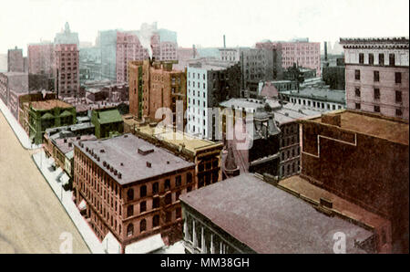 A nord-ovest dalla piantatrice's Hotel. San Luigi. 1920 Foto Stock