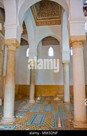 Tombeaux Saadiens, Tombe Saadiane Kasbah, Marrakech, Marocco, Africa settentrionale Foto Stock