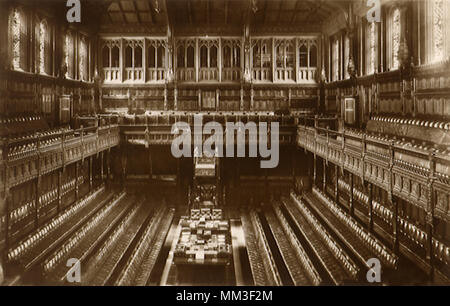 House of Commons. Londra. 1960 Foto Stock