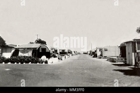 Parco del rimorchio. Huntington Beach. 1940 Foto Stock