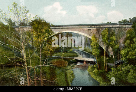 Cabin John Bridge. Washington DC. 1910 Foto Stock