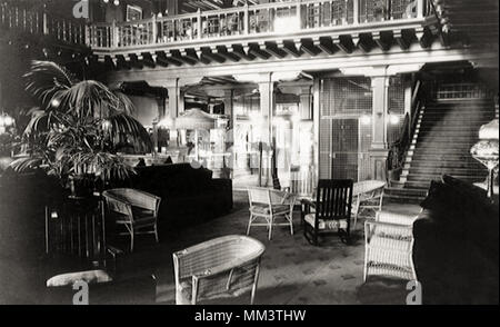 Hotel del Coronado Lobby. Coronado. 1940 Foto Stock