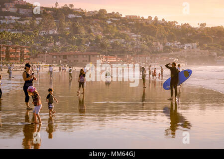 La Jolla Shores al tramonto Foto Stock