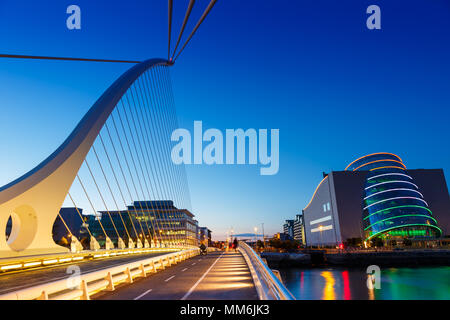 Dublino Irlanda Samuel Beckett Bridge travel architettura in viaggio Foto Stock