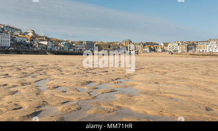 St Ives, Cornwall in inverno Foto Stock