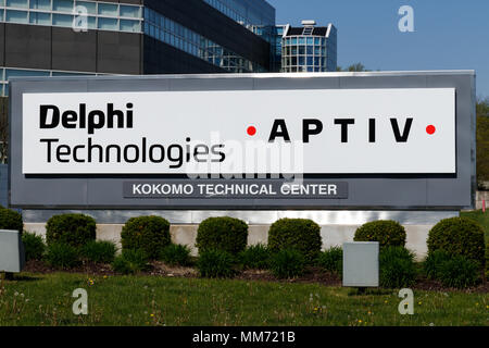 Kokomo - Circa nel maggio 2018: Delphi Automotive CTC edificio. Delphi è ora di due società: Delphi Technologies e Aptiv II Foto Stock