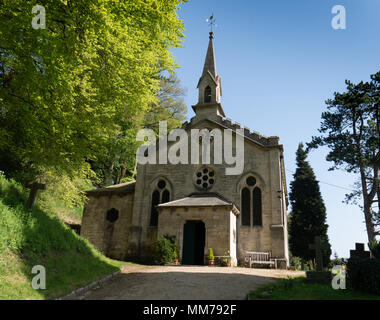Chiesa della Santa Trinità, Slad, Gloucestershire, Regno Unito Foto Stock