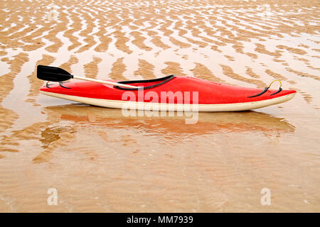 Kayak, Areia Vermelha Isola, Areia Vermelha beach, Areia Vermelha stato marino Park, Cabedelo, Paraiba, Brasile Foto Stock