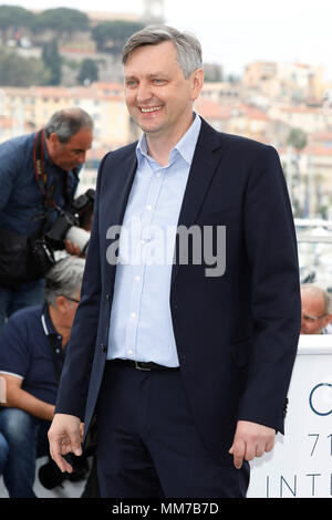 Cannes, Francia. Il 9 maggio 2018. Direttore Sergey Loznitsa alla 'Donbass' photocall durante la settantunesima Cannes Film Festival presso il Palais des Festivals il 9 maggio 2018 a Cannes, Francia. Credito: Giovanni Rasimus/Media punzone ***Francia, Svezia, Norvegia, DENARK, Finlandia, STATI UNITI D'AMERICA, REPUBBLICA CECA, SUD AMERICA SOLO CREDITO***: MediaPunch Inc/Alamy Live News Foto Stock