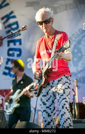 Robbie Krieger giocando alla decima edizione Medlock Krieger tutti i concerti di star & Golf Classic che beneficiano di St. Jude per bambini Ospedale di ricerca, Agosto 27, 201 Foto Stock