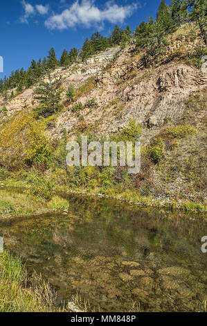 Parte di Sluice scatole stato primitivo Park Montana Foto Stock