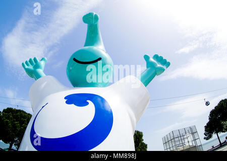 Gil, mascotte del World Expo '98, Parco delle nazioni, Lisbona, Portogallo Foto Stock