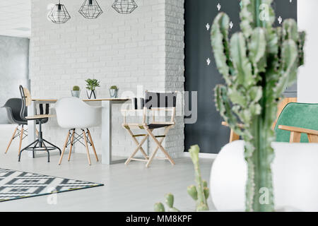 Muro di mattoni bianchi. Design interno loft. Vernice bianca della facciata  Foto stock - Alamy