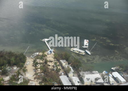 Vista aerea della Florida costa da un U.S. Air Force C-17 aereo, Sett. 14, 2017. Stati Uniti Coast Guard foto di Sottufficiali di seconda classe Dustin R. Williams Foto Stock