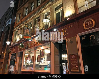 Il Ferro di Cavallo Bar, 24 Drury St, Glasgow, Scotland Regno Unito Foto Stock