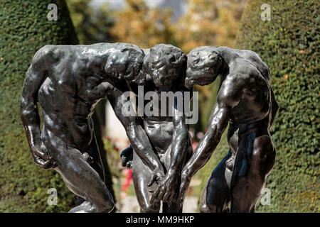 Parigi - Museo Rodin. La scultura di tre tonalità ispirate alla Divina Commedia di Dante Foto Stock